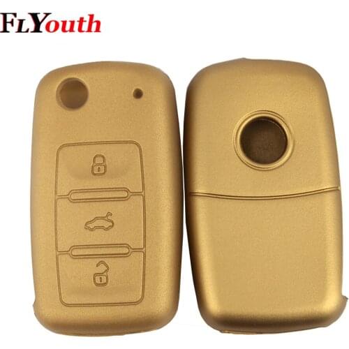 Silicone Remote Control Car Key Case Key cover For Volkswagen New Bora Passat Sagitar Golf Polo Lavida TiguanTouareg Octavia A5