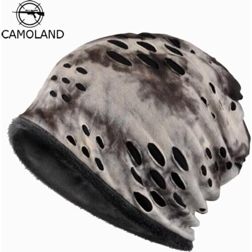 2019 Street Brand New Warm Fleece Autumn Winter Beanies Hat Men Women Casual Street Cap Knitted Skullies Thermal Men Scarf Cap