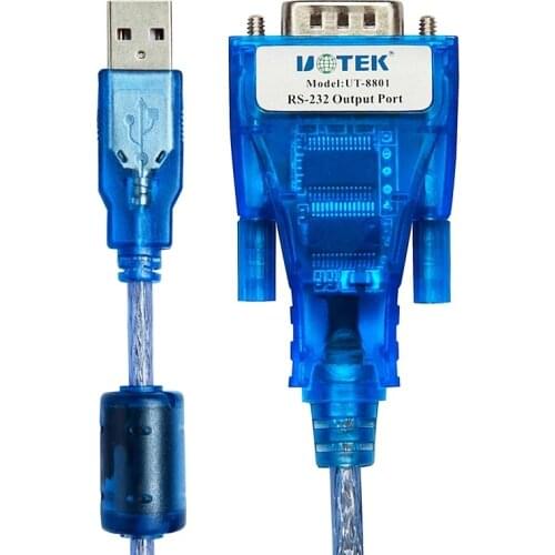 USB to RS232 Serial Port Cable USB to 9-pins Com Port Convert Cable UT-8801/880