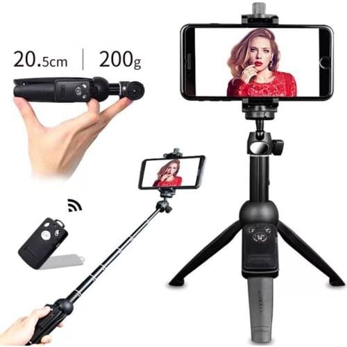 Yunteng Extendable Selfie Stick Tripod Monopod with Bluetooth Remote Shutter Universal for iPhone XS X 7plus Smartphones Gopro