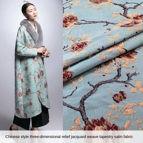 Chinese style three-dimensional embossed jacquard Hanfu fabric, sewing fabric factory store is not out of stock