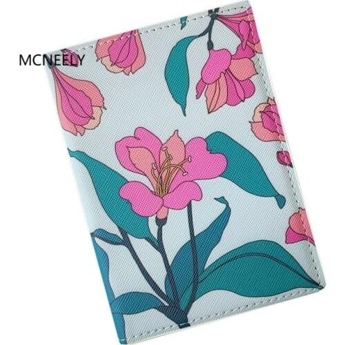 Womens Flower Travel Passport Cover Wallet Unisex Business Credit Card Air Ticket Wallet Organizer Drop Shipping Kids Gifts
