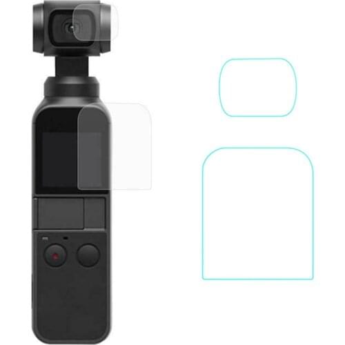 2Pcs/Set for -DJI POCKET 2 Plastic Anti-scratch Lens Screen Protectors Film for for -DJI POCKET 2