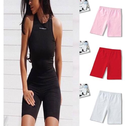 2020 Summer Fashion Shorts Women Sexy Biker Shorts Fitness Korean Casual Sexy Short 4 Color Athleisure Cycling Shorts S-XL