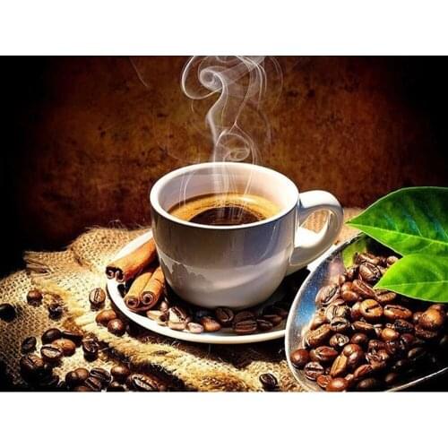 NEW Arrival 5D DIY Diamond Painting Cup Coffee Bean Good Smell Diamant Mosaic Embroidery Needlework Cross Stitch Home Decor