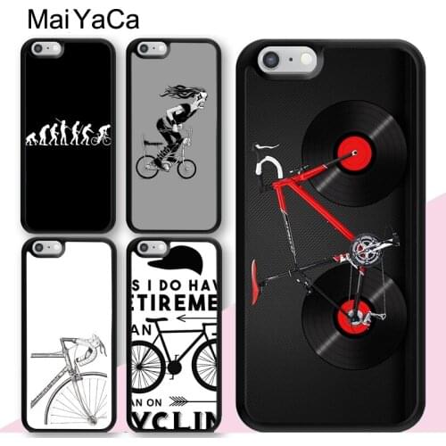 MaiYaCa Cycologist Cycling Bicycle Case For iPhone XR X XS Max 12 mini 11 Pro Max SE 2020 6S 7 8 Plus Back Cell Housing Cover