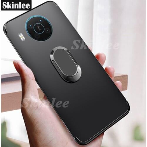 Skinlee Case For Nokia X20 Ultra Thin Back Matte With Magnetic Attraction Ring Soft Cover For Nokia X10 Case