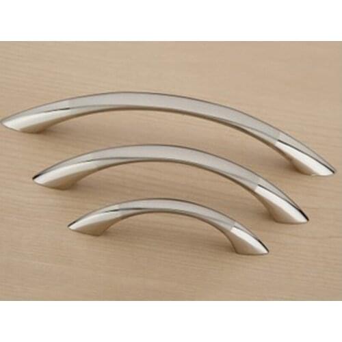 Furniture Kitchen Double Color Chrome Plated and Nickel Brush Closet Door And Cabinet Handle ( C:C:96MM L:118MM )