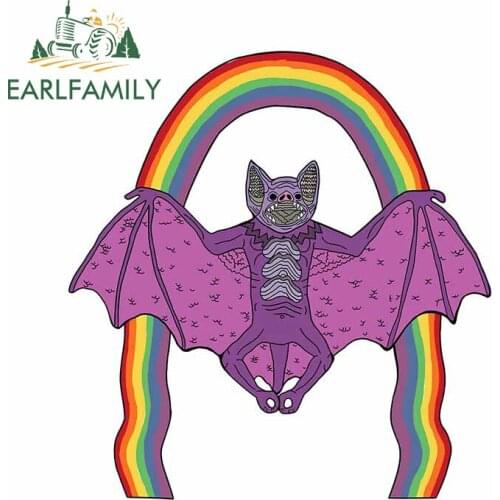 EARLFAMILY 13cm x 12.1cm For Thee Oh Sees Help Bat Funny Car Stickers Personality Car Body Decal Auto Windshield Scratch-Proof