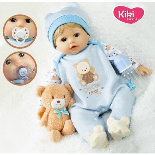 Reborn baby doll soft body lifelike silicone doll 22inch bebe reborn Christmas toys for girls