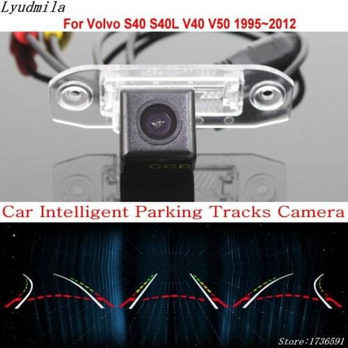 Lyudmila Car Intelligent Parking Tracks Camera FOR Volvo S40 S40L V40 V50 1995~2012 HD Back up Reverse Camera / Rear View Camera