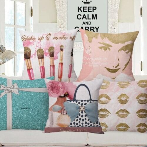 Oil Painting Arab Islam Woman Lady Art Cushion Covers Middle East Fashion Beauty Girls Cushion Cover Sofa Linen Pillow Case