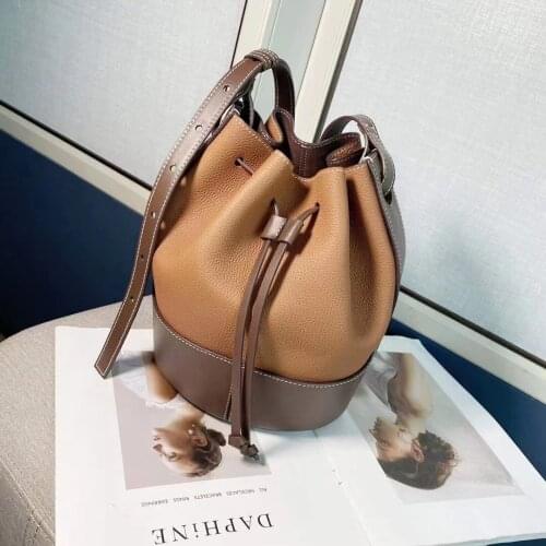 Fashion Vintage Bucket Bag Female Personality Trend Popular Handbag Women