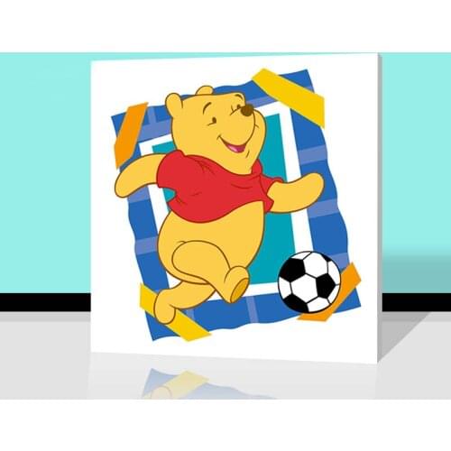 Cartoon Winnie the Pooh children draw practice art practice for kids diy oil painting by numbers modular painting