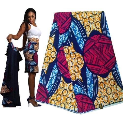 Veritable wax block prints African real wax quality 6yards ankara fabric printed wholesale wax fabric F333