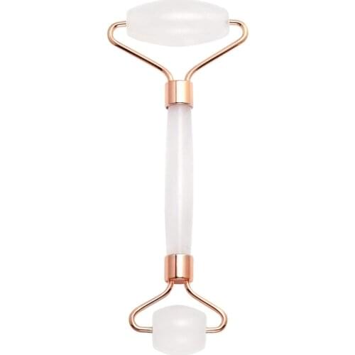 Natural Jade Roller for Face - Gua Sha Massage Scraping Tool- Anti Aging Eye Facial Skin Massager Treatment Therapy - Premium Cl