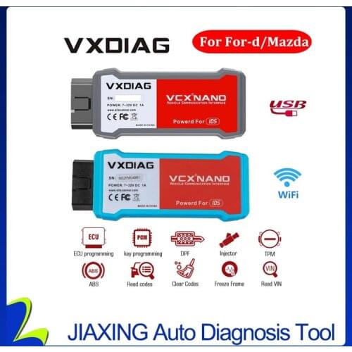 New arrival VXDIAG VCX NANO for For-d/ for Mazda 2 in 1 IDS V120 Auto Diagnostic Tool Scanner