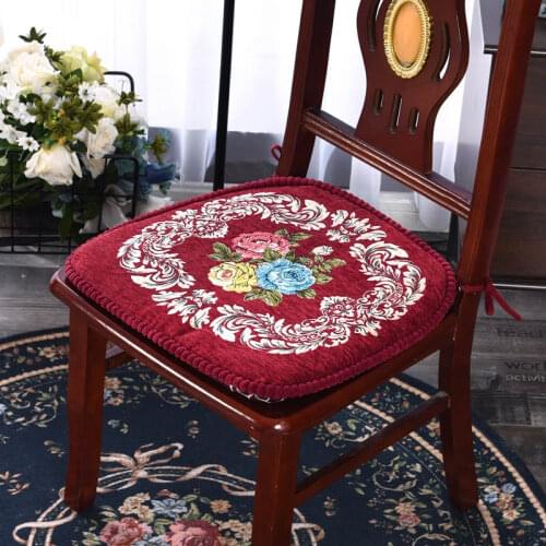 Blue Velvet Fabric Chair Pad Office Study Cushion Kithcen Chair Seat Cushion Universal Back Seat Cushions Soft Sofa Pillow 5