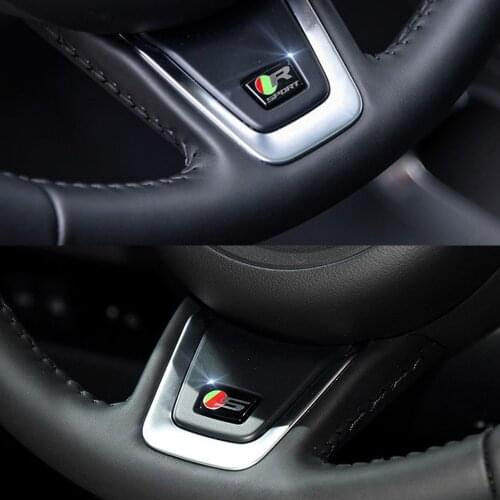 R Sport S Logo Car Steering Wheel Sticker For Jaguar F-PACE XE XF XJ XEL XFL X-type R Sport Jaguar Sticker Jaguar Accessories