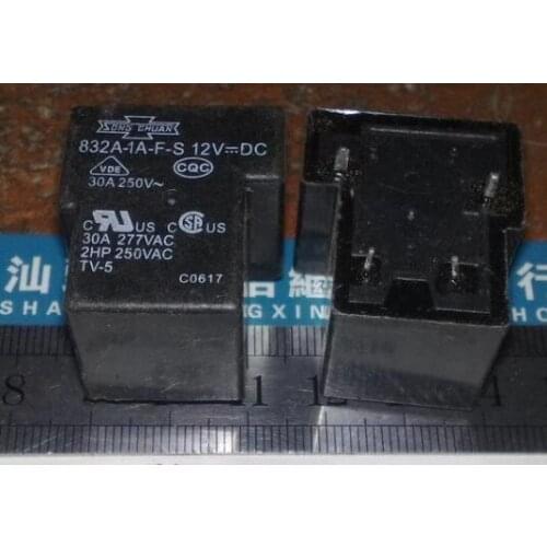 Relays 832A-1A-F-S 12VDC T90-1A-4P-12V