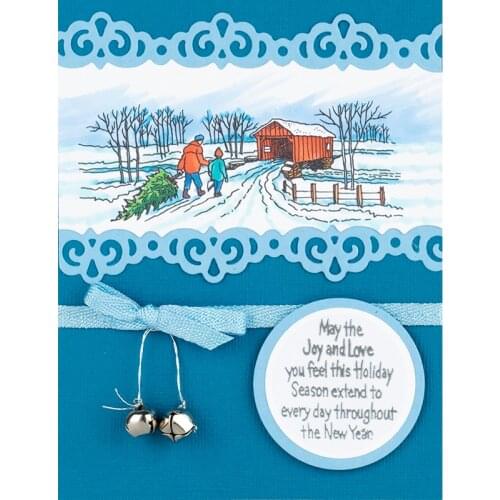 Christmas Scene Enjoy A Special Moment Clear Transparent Stamp Scrapbook For Card Album Make DIY Crafts Stamp 2020