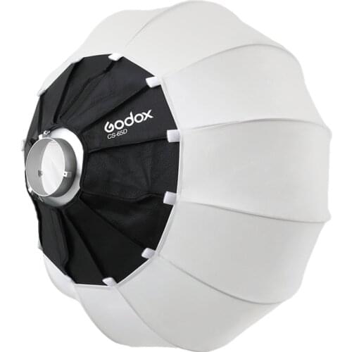 Godox CS-55D/CS-65D/CS-85D Foldable Quick-install Portable Round Shape Lantern Softbox Light for Bowens Mount Studio Flash