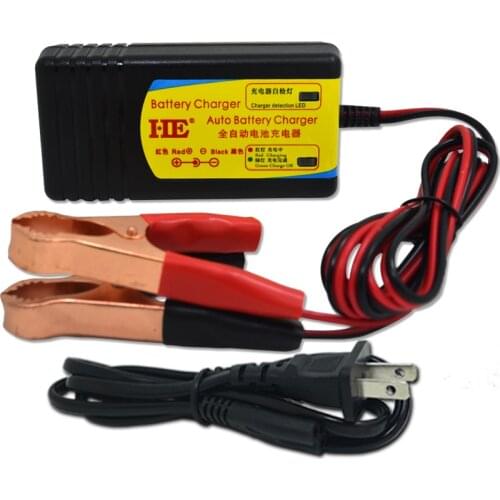 HE 24v smart charger agm gel lead acid battery charging adapter electric car scooter toy charger DC27.6V 1.5A 30A big clip