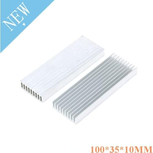 1 pc Heat Sink Transistor Aluminum Heatsink Radiator Cooling cooler Heat Sink For Transistor Electronic Chip IC LED 100*35*10mm