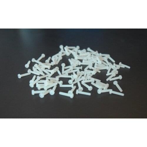 100Pcs M2 Nylon Phillips Screws Plastic Round Cross Pan Head Screws Bolts M2 x10mm
