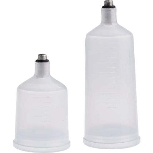 36.8ml & 20.3ml Plastic Paint Pot For Gravity Manual Mini Spray Paint Cup Pot Spray Work Airbrush Accessories