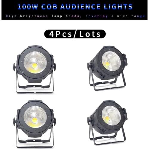 LED Par COB Light 100W High Power Aluminium DJ DMX Led Beam Wash Strobe Effect Stage Lighting,Cool White and Warm White