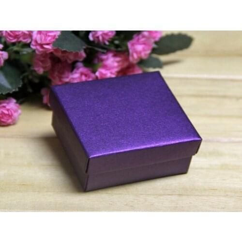 500 new wedding jewelry favorite box pearl paper candy box birthday gift package 6.5x6.5x3.8 cm