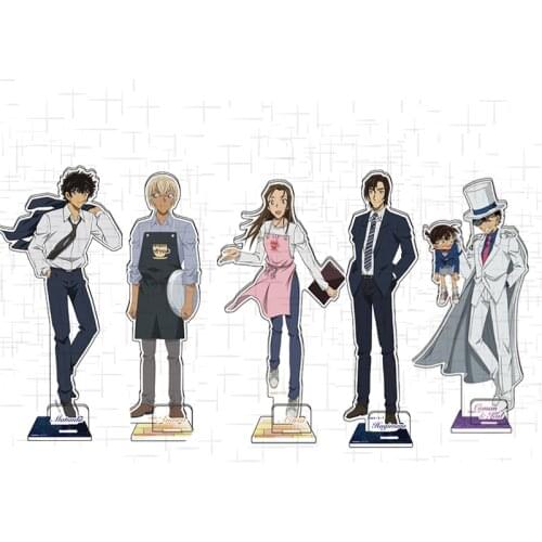 Anime Detective Conan Case Closed Kaitou Kiddo Matsuda Jinpei Miyamoto Yumi Acrylic Stand Figure Model Desktop Decor Toy Cosplay