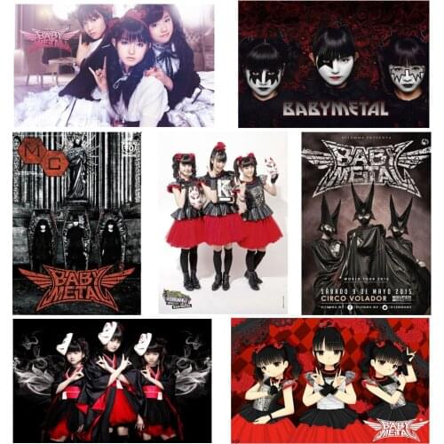 BABYMETAL poster family bedroom decoration picture high definition coated paper poster Bar Cafe Cafe bedroom wall stickers 2019