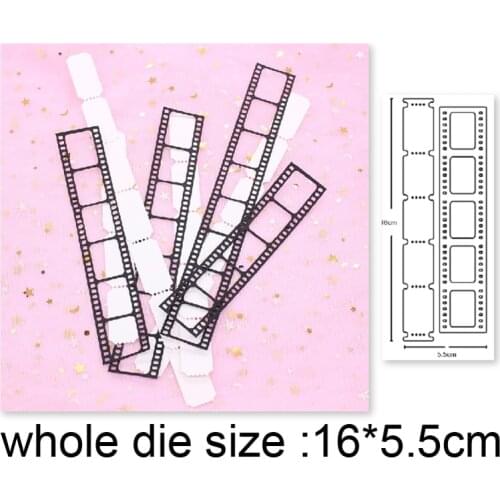 Metal dies Film Strip Tickets Cutting Dies Stencils dies for DIY Scrapbooking Album Paper Cards Making Decoration Embossing dies