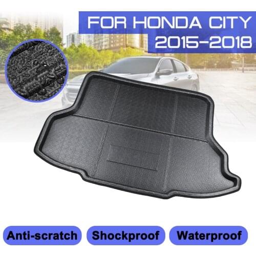 For Honda CITY 2015 2016 2017 2018 Car Floor Mat Carpet Rear Trunk Anti-mud Cover