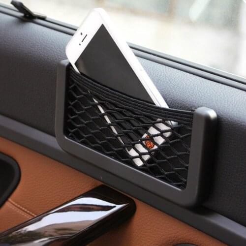 For Nissan Altima Armada Juke Maxima Car Seat Side Back Storage Mesh Net Bag Phone Holder Pocket Trunk Organizer Stowing Tidying