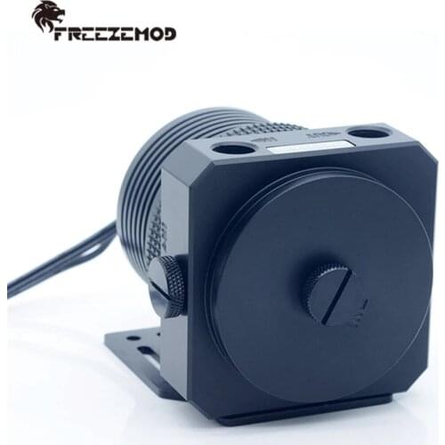 FREEZEMOD D5 Pump 1200L-1300L/H Metal Armor Cover Set 4.1m Head Magnetic Suspension PWM Silent 5900RPM Water Pump PWM PU-GPD5