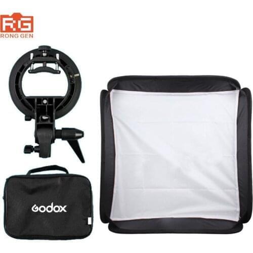 Godox 60 x 60cm Flash Softbox Kit with S-Type Bracket Bowen Mount Holder For Camera Photo Studio