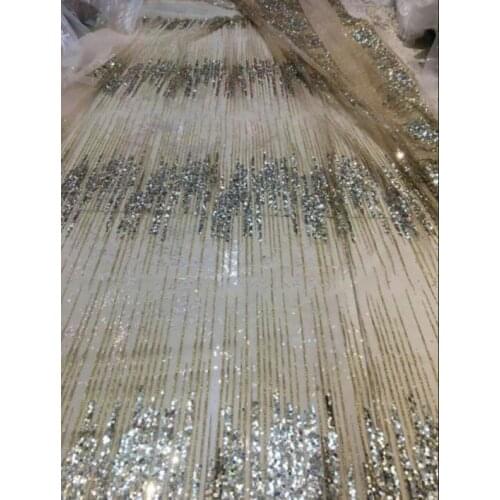 Amazing Glued Glitter tull fabric for party dress Nice looking glitter net Lace Fabric