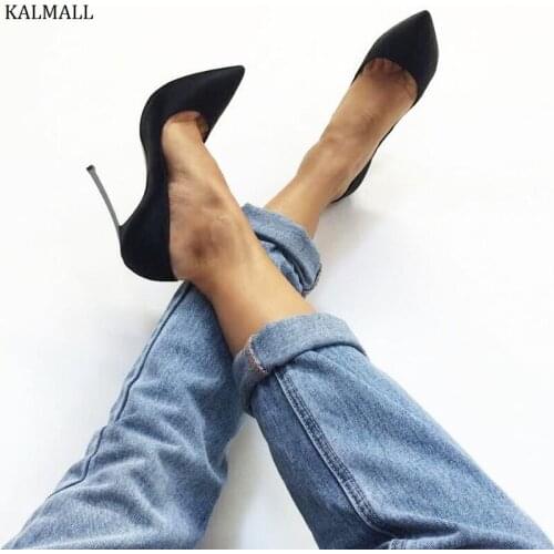 Кожаные туфли-лодочки KALMALL China At AliExpress