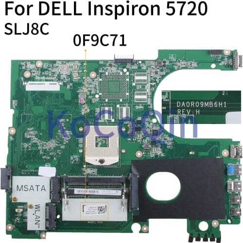 KoCoQin Laptop motherboard For DELL Inspiron 17R 5720 N7720 SLJ8C Mainboard CN-0F9C71 0F9C71 DA0R09MB6H1
