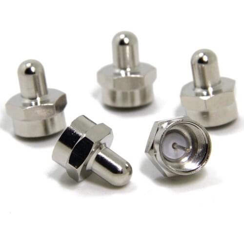 Coax F Type Terminators Caps with 75 Ohm Resistor for Unused F Connector Ports Jacks on TV Amplifier Splitter Antenna Booster