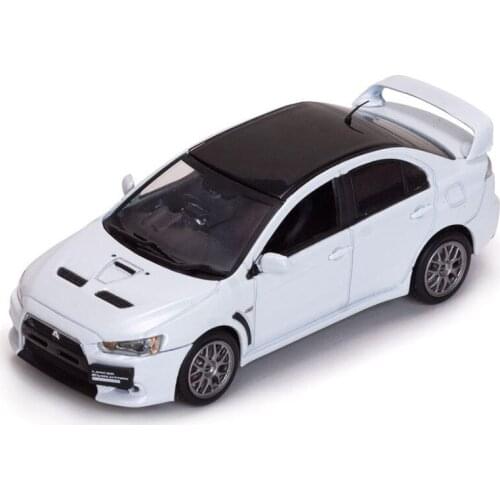 Diecast Alloy 1:43 Mitsubishi EVO Car Model Diecast Vehicle Toy Decoration Ornaments Souvenir Collection Simulation Gift Display
