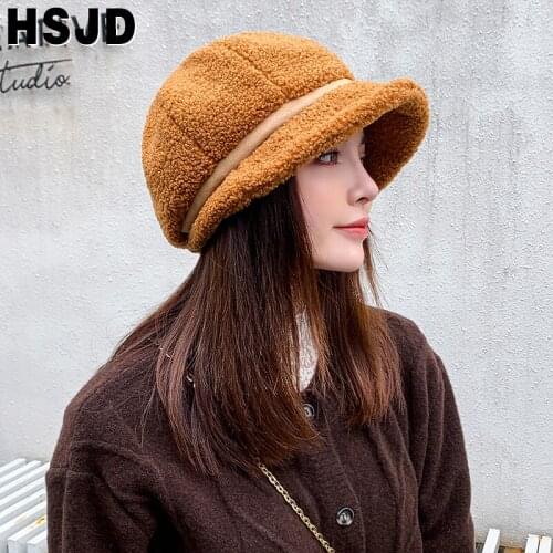 Fashion Winter Women Faux Fur Beret Hat Thicken Warm Womens Beanies Beret Hat Painter Artist Cap Autumn Female Octagonal Caps