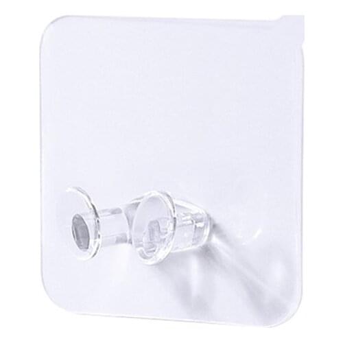Hot Sale Socket Plug Hook Transparent Strong Self Adhesive Door Wall Hangers Towel Handbag Hooks Plug Hook Kitchen Accessories