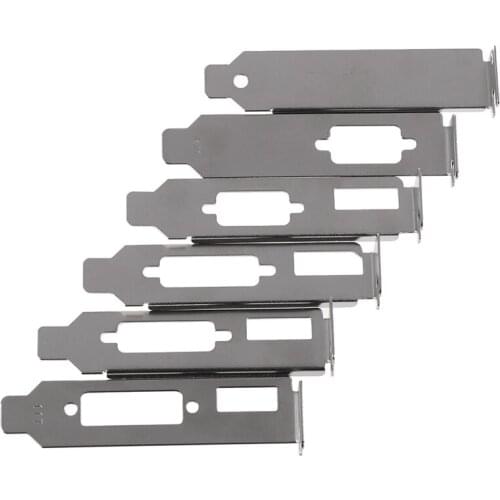 1pc/2PCS Low Profile Bracket Adapter DVI baffle DP VGA Port For Half Height Graphic Video Card Set