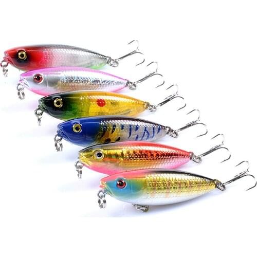 New 6-color Floating Pencil Bait 5.9cm/6.9g Bionic Bait Fishing Lure Hard Bait
