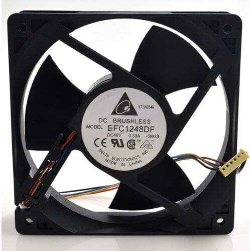 FOR Delta EFC 1248DF-F00 12032 48V0.33A12C4 Line Huawei cooling Fan
