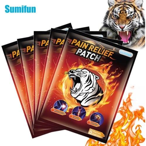 8pcs Hot Tiger Balm Pain Relief Patch Fast Relief Aches Pains Inflammations Lumbar Spine Medical Plaster Health Care K06501